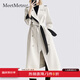 MeetMetro瑪依爾女神范收腰風(fēng)衣外套女2025秋季新款氣質(zhì)中長(zhǎng)款大衣 杏色【現(xiàn)貨閃電發(fā)】 M