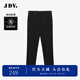 杰帝梵（J.D.V）男裝2023商場(chǎng)同款秋冬新款黑色條紋西褲垂感直筒褲通勤長褲 黑色 L 175/80B(02)