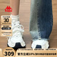 KAPPA卡帕女鞋厚底老爹鞋子女2025秋季新款網(wǎng)面透氣小白鞋休閑運(yùn)動鞋女 經(jīng)典白/海昌藍(lán) 38