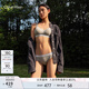 Calvin Klein內(nèi)衣【七夕禮物】女士ck輕運動無鋼圈軟支撐薄墊背心文胸QP3271O P7A-椰青灰 M