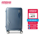 美旅（AMERICAN TOURISTER）箱包行李箱男拉桿箱高級感大容量旅行箱密碼鎖登機箱小型NM6/8 NM6 41002 深藍色 24英寸