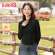 班尼路打底衫女裝秋冬季新款長(cháng)袖t恤女生德薄絨上衣服內搭保暖抗菌秋衣 黑色 -半高領(lǐng)【薄絨抗菌】 L