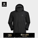 凱樂(lè )石（KAILAS）獵風(fēng)沖鋒衣男FILTERTEC 2L防水戶(hù)外防風(fēng)連帽登山夾克 墨黑 L