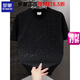 羅蒙（ROMON）短袖T恤男2025夏季新款時(shí)尚滿(mǎn)天星休閑寬松圓領(lǐng)百搭潮流半袖T恤 黑色 L 125-140斤