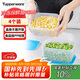 特百惠（Tupperware）冷凍700ml*4保鮮盒食品級(jí)冰箱儲(chǔ)物收納盒肉類速凍速解密封不串味