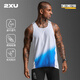 2XU Light Speed系列增強型運動(dòng)背心 輕薄馬拉松跑步速干透氣上衣 白藍色漸變/黑色反光 （25年新配色） M