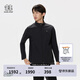 KOLON SPORT/可隆TECHSHELL軟殼夾克 男子3L立領(lǐng)防潑水防風(fēng)透濕外套 LHJK5SN045-BK 黑色 XL 180/100A