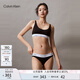Calvin Klein內衣【七夕禮物摩登引力帶】女ck無鋼圈輕運動背心式文胸QF7586AD UB1-太空黑 M