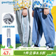 歌瑞家（greatfamily）兒童褲子夏季新款小童中大童裝透氣網(wǎng)眼長(zhǎng)褲休閑褲防蚊褲A類(lèi)樂(lè)友 女童【花灰】 110 【4-5歲】