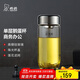 希諾單層玻璃杯男家用辦公泡茶杯子過(guò)濾車(chē)載水杯XN-7716本色 430mL