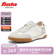 Bata休閑鞋女秋新款輕便通勤德訓運動(dòng)鞋VUZ02AM4 米白 36