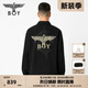 BOY LONDON【月光之城】潮牌龍年情侶款外套老鷹印花夾克 N23009 黑色 L