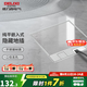 德力西（DELIXI）地插 嵌入式隱藏地面插座 不銹鋼 大理石瓷磚地插帶暗盒 【130*130mm】二位五孔 插座