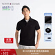 TOMMY HILFIGER25秋冬新款男裝珠地網(wǎng)眼商務(wù)休閑通勤修身短袖翻領(lǐng)T恤POLO衫 【修身款】曜巖黑色BEI L （推薦：140-155斤）