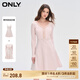 ONLYONLY時(shí)尚針織收腰傘裙套裝短裙連衣裙女|124107001 A19 白堊粉色CHALK PINK S (160) 80A