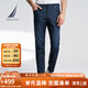 諾帝卡（NAUTICA）【商場同款】男裝春夏新款涼感親膚水洗牛仔長褲男PO4161 藏青4NV 36