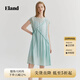 ELAND衣戀連衣裙女吊帶內(nèi)襯輕薄小半袖裙子夏季新款 天藍(lán)色(54)AquaSky S 160