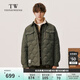 Teenie Weenie Men小熊男裝羽絨服2025冬新款簡約翻領休閑時尚輕薄外套 軍綠色 XL
