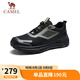 駱駝（CAMEL）城市戶外徒步鞋網(wǎng)面休閑跑步運動鞋男 G15S566107 黑綠 42