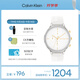 凱文克萊（Calvin Klein）官方正品CK女表櫻花粉多功能輕奢手表送女友白色25200244七夕禮物