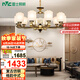 雷士（NVC）吊燈 新中式客廳吸頂?shù)鯚魺艟?中國風(fēng)臥室吊燈裝飾NDBX10A-010