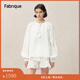 Fabrique白月光微透純棉刺繡上衣襯衫短裙度假套裝女2025春季新品 套裝 M