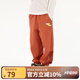 papa爬爬夏新款涼感兒童網(wǎng)眼運動褲男女童防蚊褲防曬褲子束腳透氣 橘紅色 100 cm