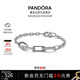 潘多拉（PANDORA）Me系列雙色愛(ài)心環(huán)鏈手鏈素圈diy情侶同款生日禮物送女友