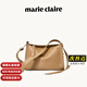 MARIE CLAIRE包包女包奢侈品牌2025新款枕頭包單肩包生日紀念日禮物送老婆 杏色【輕奢限定禮盒】