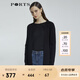 PORTS寶姿 商場同款新品女裝簡約中長款針織開衫LL8K004KZE008 黑色 M /L