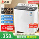志高洗衣機半自動(dòng)雙桶雙缸家用大容量小型租房宿舍波輪脫水甩干兩用雙杠省電老式強動(dòng)力易操作以舊換新 19公斤【洗12KG+ 脫7KG】藍光洗護