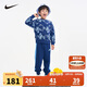 NIKE耐克童裝男童純棉衛(wèi)衣+長褲2件套秋季新款兒童套裝