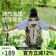駱駝（CAMEL）戶外登山包旅行輕便大容量雙肩包騎行跑步男女包1F01018B淺卡其
