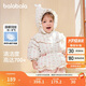 巴拉巴拉嬰兒花版羽絨服女童冬季短款外套保暖2024甜美時(shí)尚萌208424107010