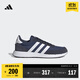 adidas RUN 60s 2.0復古休閑舒適跑步鞋男女阿迪達斯官方輕運動(dòng)   牛仔藍/白   42