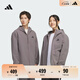 adidas休閑連帽夾克外套男女秋季新款阿迪達斯官方輕運動(dòng) 木炭灰   2XL