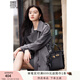 香影高級感灰色風(fēng)衣女春秋2025新款氣質(zhì)英倫風(fēng)雙排扣寬松中長(cháng)外套 灰色 M
