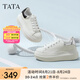 他她（TATA）小白鞋2025夏季新款奶油泡泡厚底女鞋增高松糕鞋板鞋 白/銀 38