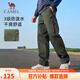 駱駝（CAMEL）休閑戶(hù)外登山褲男防潑水直筒工裝褲 J14CA6L6645 湖茶綠 XXXL