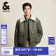 杰克·瓊斯（JACK&JONES）男裝衣服秋季新款時(shí)尚帥氣翻毛領(lǐng)棉衣寬松多口袋短款棉服男厚外套 E03 草綠 XL 185