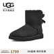 UGG秋季女士平底經(jīng)典休閑蝴蝶結短靴雪地靴1016501BLK|黑色37