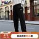 FILA 斐樂(lè )官方男士針織長(cháng)褲2025秋季時(shí)尚休閑寬松收口運動(dòng)褲