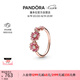 潘多拉（PANDORA）三朵粉色雛菊戒指女簡約氣質(zhì)情侶禮物七夕情人節(jié)禮物送女友
