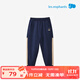 麗嬰房（Les enphants）兒童運動(dòng)褲男童女童長(cháng)褲衛褲春秋款撞色束腳褲寶寶秋季休閑長(cháng)褲 深藏青 130 cm