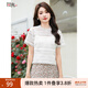 固執（OBSTINATE）【特價(jià)】夏季新款時(shí)尚百搭女裝泡泡短袖米白色蕾絲衫上衣1081 米白色 XL