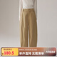 ELLE KIDS秋季新款女童寬松簡(jiǎn)約可調節腰休閑褲百搭彎刀廓形彎刀褲