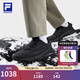 斐樂(lè )（FILA） 官方男鞋LYNXBOA3+戶(hù)外鞋2025冬季新款山貓3+跑步鞋 駿馬黑-BB 42