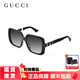 古馳（GUCCI）墨鏡時(shí)尚經(jīng)典大方框黑簡約潮流顯瘦遮陽太陽眼鏡男女款節(jié)日送禮物 GG0632SA-001-56