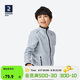 迪卡儂戶(hù)外運動(dòng)保暖舒適兒童抓絨衣淺灰色2763365 151-160cm12-13歲