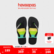 havaianas哈唯納Brasil Tech 海邊人字拖外穿拖鞋男士夏沙灘涼拖 1069-墨黑色 43-44 巴西碼